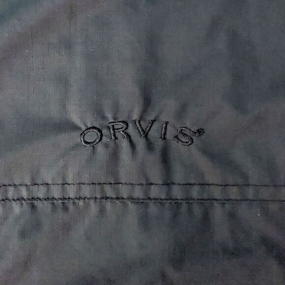 Orvis Vest Mens XXL Black Fleece Lined Winter Gorpcore Utility Hiking Outdoors - Picture 3 of 8